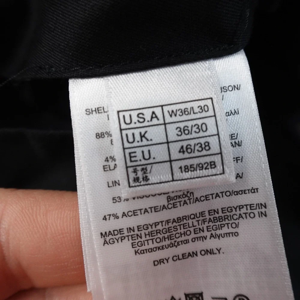 NEW Brooks Brothers Pants Mens 36X30 Black Wool Regent Explorer Trouser Slacks‎